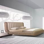 Łóżko Como z plecionki z hiacynta wodnego. Cena - 3829 zł. rattan prestige