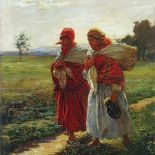 Ludwik de Laveaux, Do miasta - na targ , 1889 r., LWOWSKA GALERIA SZTUKI