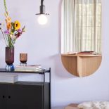 lustro ścienne z półką do przedpokoju