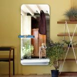 Prostokątne lustro do przedpokoju