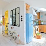 lustro w stylu industrialnym