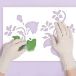 Freski wzorowane na wiosennych kwiatach.