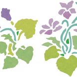 Wiosenne kwiaty - szablon do malowania