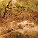 Maksymilian Gierymski Jabłoń nad potokiem , 1868 r., MN w Krakowie