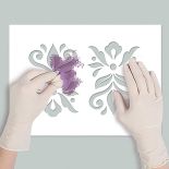 Sztuka malowania fresków w domu - prosty szablon.