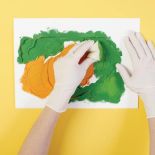 Malujemy kolejno elementy. Ozdobna dynia