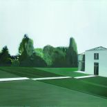 Dom Richtera (zielony) , 2014 rok. Portrety domowe – malarstwo Marii Kiesner