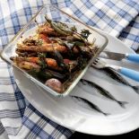 Marynowane sardynki. Greckie smakołyki