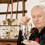 Michał Morawski, kolekcjoner fajek, autor książki O fajce prawie wszystko . fot. Jacek Barcz