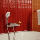 kolorowa łazienka jak z filmu Almodovara