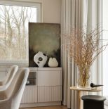 beżowa jadalnia w salonie