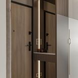 podświetlane lustro w holu