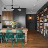 mieszkanie w ciemnych kolorach