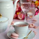 Filiżanka do kawy zdobiona złotem, Porcelana Ćmielów, porcelana.pl