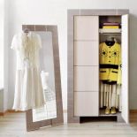 Modern z szarego dębu (499 zł). Do kompletu szafa (899 zł). VOX INDUSTRIE