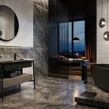 modne aranżacje płytek na ścianach w łazience