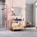 modne sposoby układania płytek w łazience