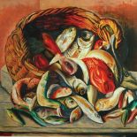 Mojżesz Kisling Ryby w koszu , cw 2000 zł, Rempex