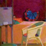 Moryciński wielokrotnie i w różnych nastrojach malował swój strych.