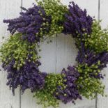 Może być piękną ozdobą drzwi czy stołu. Izabela Niżyńska i Piotr Niżyński , www.lawendowapasieka.pl