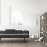 Na pierwszy rzut oka widać, że sofa jest doskonałym przykładem japońskiej estetyki gdzie prostota i