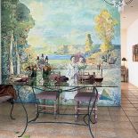 Na ścianie fresk Lecha Ratajczyka, nieżyjącego już znanego poznańskiego malarza.