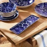 niebieska zastawa stołowa