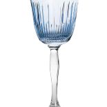 niebieskie kieliszki do wina