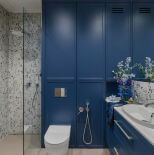 meble do niebieskiej łazienki