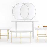 Nowoczesna, biała toaletka Olympia, Sé Collections