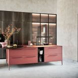 nowoczesna kuchnia bez górnych szafek