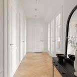 przedpokój korytarz w nowoczesnym stylu skandynawskim