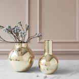 złote wazony do salonu