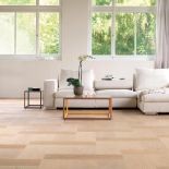 FORMPARK, dąb avorio, parkiet z dwóch rodzajów prostokątnych desek (długość 52 lub 78 cm), które można dowolnie mieszać i