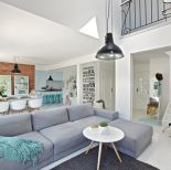 nowoczesny salon biały