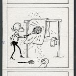 Oryginalne plansze serii rysunkowej o Profesorze Filutku, publikowane przez tygodnik Przekrój w latach 1946-2003.