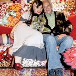 Ottavio Missoni z córką Angelą. Missoni: dzianina wygrała z jedwabiem