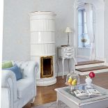 Ozdobny piec kaflowy. Romantyczna willa w Krakowie