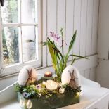 dekoracje wielkanocne na parapet