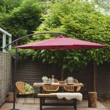 Parasol ogrodowy na wysięgniku