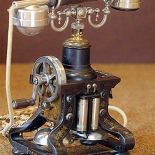 Pierwszy telefon z tradycyjną słuchawką, 1892 r., Muzeum Techniki/Ericsson