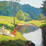 Piknik nad rzeką , Artur Wasner, aukcja z dn. 3.10.2010, nr kat. 31, DESA Katowice