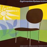 Plakat Ogólnopolska Wystawa Architektury Wnętrz , projekt: Wojciech Zamecznik, 1957 r.