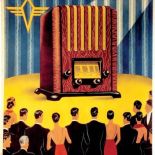 Plakat reklamowy radia Elektrit, lata 20/30. XX w.,