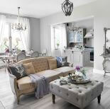 szare wnętrza w stylu francuskim