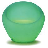 Fotel z tworzywa z oświetleniem LED.