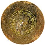 Płyta z otworami, na której zapisywano melodie, 1900 r., Niemcy, INTERFOTO/FORUM