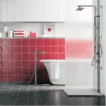 Płytki bordowe Granada i białe Mila – 120 zł/m². YETI