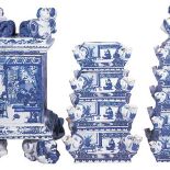 Pojemniki w kształcie pagody, Delft, Holandia, ok. 1690 r.