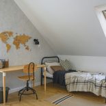 pokój dla chłopca na poddaszu